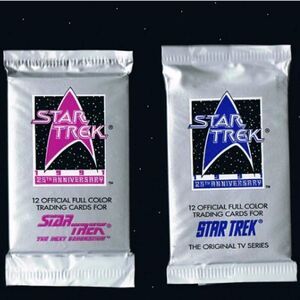 1991 Star Trek 25th Anniversary Series Collector Cards. Three Packs! (3)